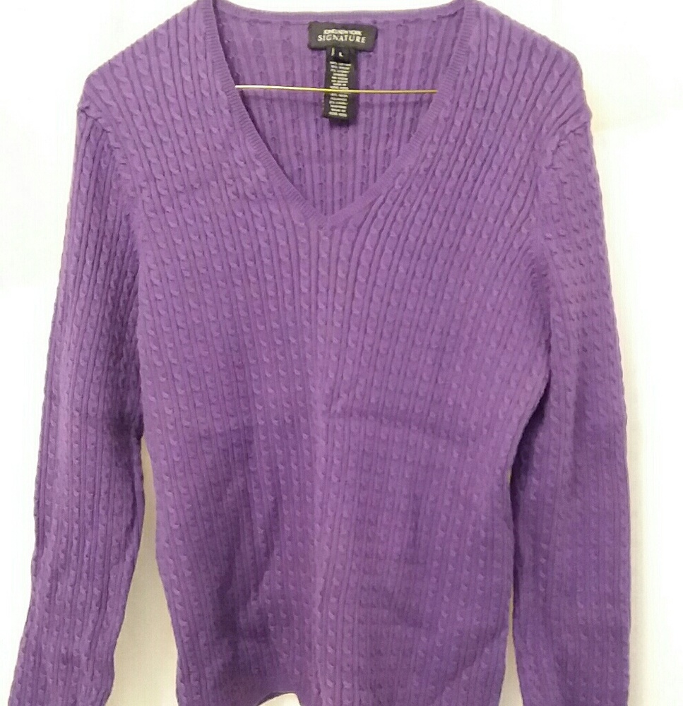 Jones New York V-Neck Sweater sz L